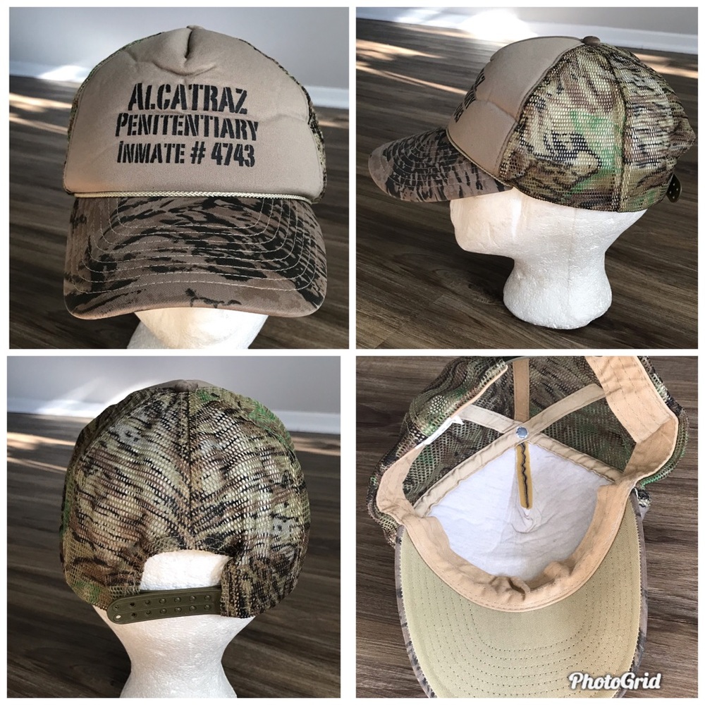 Alcatraz Penitentiary Camo Trucker Hat